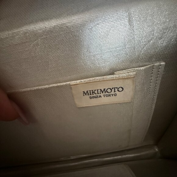 Mikimoto Vintage Elegant Gold & Purple Clutch With Pearl Clasp - Picture 7 of 12